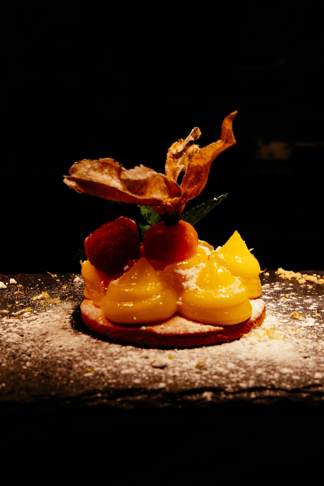 Crémeux citron dressé à la poche